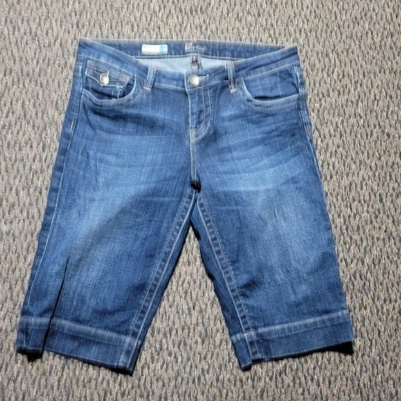 EUC Kut from the Kloth Natalie Bermuda Denim Shorts Size 8 - Picture 7 of 16